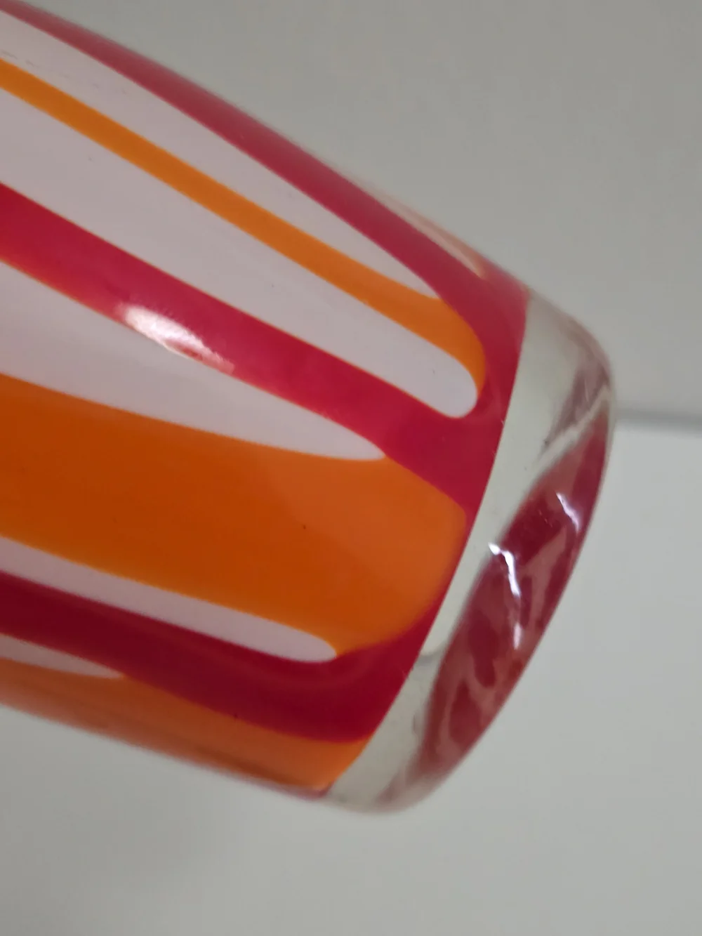 Ritzenhoff & Breker MCM Style Hand Blown Glass Modernist Vase 17
